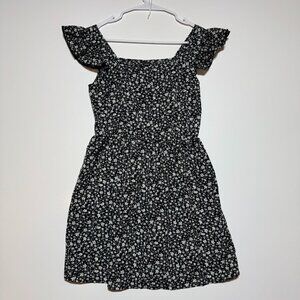 Shein Black & White Floral Mini Dress Size Medium